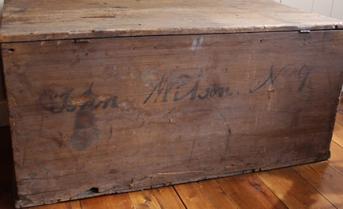 Photo of old wooden chest