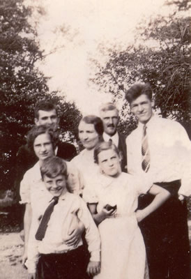 WALTER K. AND MILDRED HOUGH, GRANDPARENTS, WITH THEIR CHILDREN